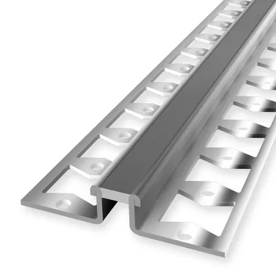 Produktbild von Fliesenprofil 11.8 x 51 x 2500 mm Dehnungsfugenprofil Einfasshöhe 10.3 mm Edelstahl Geschlossen Gestanzt Edelstahl glänzend Küberit