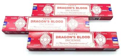 Palo Santo Räucherstäbchen, 3 Packungen à 15g, Drachenblut