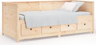Obrázek produktu pro vidaXL Denní postel bez matrace 75x190 cm z masivního borovicového dřeva