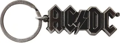 Produktbild von AC/DC 3D Silver Logo Schlüsselanhänger