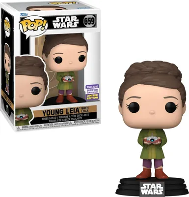 Productafbeelding van Funko Pop! Star Wars - Obi-Wan Kenobi - Jonge Leia met Lola #659 (Exclusief voor de zomerconventies van 2023)