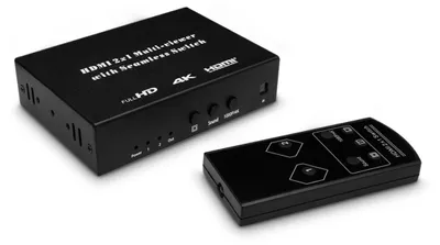 Produktbild von INF HDMI Video Splitter 2 in 1 Out Aluminium 4K bei 30Hz Split Screen für TV