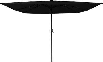 Immagine prodotto di vidaXL Ombrellone da giardino nero 295 x 295 x 245 cm