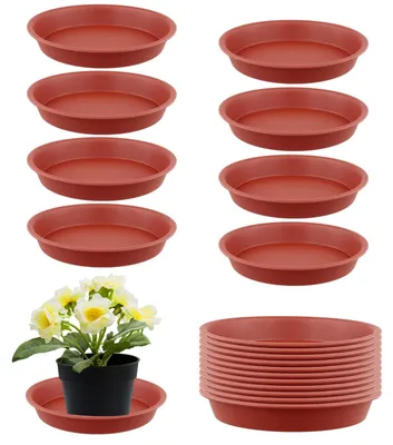Obrázok produktu pre Sada 20 červených podložiek pod kvetináče 19 cm