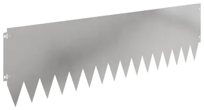 Obrázek produktu pro Okrajové obruby na trávník, 10 kusů, rozměry 103 x 30 cm, barva: stříbrná ocel