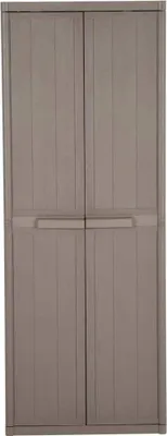 Obrázek produktu pro vidaXL Zahradní skříň hnědá 65x45x172 cm PP Wood Optics