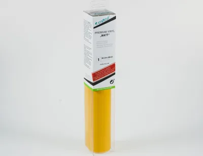 Produktbild von craftcut M14 Plotterfolie matt DARK-YELLOW 30,5 x 300 cm