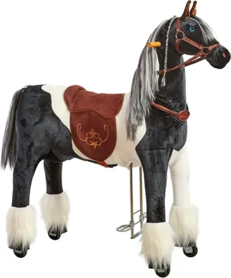 Produktbild von Spielpferd zum Reiten Domino PRO XL, 124x46x133 cm, Sattelhöhe 84 cm, für Kinder & Erwachsene