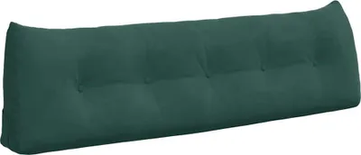 Produktbild von vidaXL Rückenkissen Dunkelgrün 160 x 24 x 50 cm Samt