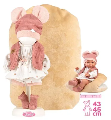 Productafbeelding van Llorens M738-16 Babybadje voor poppen, geschikt voor newborn poppen van 40-42 cm, met accessoires