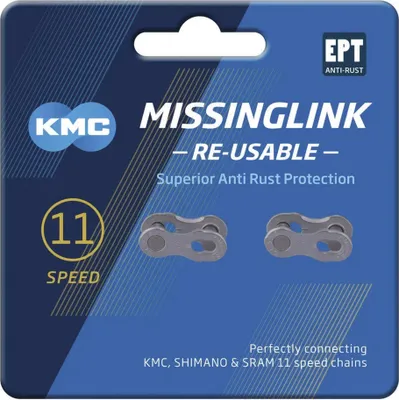 Produktbild von KMC Kettenverschlussglied MissingLink EPT 11-fach 5,65 mm silber  1/2" x 11/128"