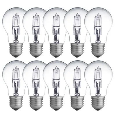 Produktbild von 10 x Eco Halogen Glühbirne 42W = 60W / 55W E27 klar dimmbar Glühlampe 2000h
