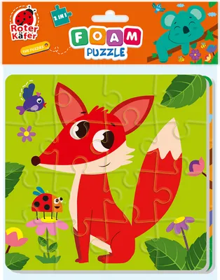 Produktbild von 2-in-1-Puzzle „Felltiere“ RK6050-01