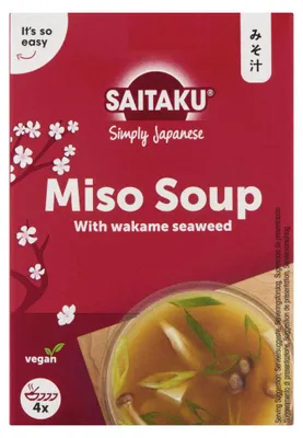Image de Soupe Miso Saitaku 72g – soupe miso traditionnelle japonaise, rapide et facile