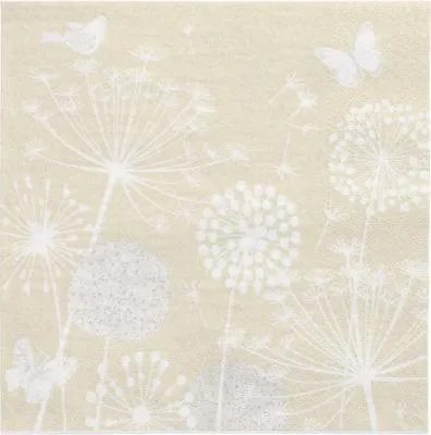 Produktbild von Servietten, 3-lagig 1/4-Falz 33 cm x 33 cm beige "Meadow"