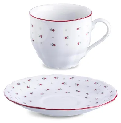 Produktbild von Kaffeetasse mit Untertasse, Tschechisches Porzellan, Verona, 250 ml, Franceska, G. Benedikt
