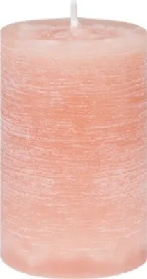 Produktbild von Stumpenkerze Rustic Korall 15 x Ø 8 cm, Kerze in , durchgefärbte Kerze für Hochzeit, Deko, Weihnachten, Adventskranz