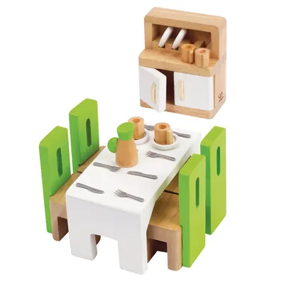 Image de Salle à manger pour maison de poupée Hape