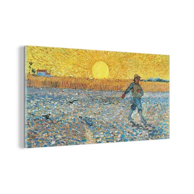 Obrázok produktu pre MuchoWow® Sklenené obrazy - Obrazy na stenu - Foto na skle Rozsievač - Vincent van Gogh 80x40cm Nástenná dekorácia zo skla - akrylový sklenený obraz - akrylové