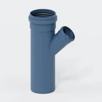 Obrázek produktu pro Koleno pro potrubí POLOPLAST, DN250/160, řada POLO-KAL NG, materiál PP-MD, průměry 250/160 mm, úhel 45°, barva modrá, 1 kus.