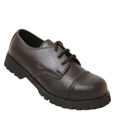 Produktbild von Boots & Braces - 3-Loch Vegetarian (Vegi) Schuhe Schwarz Größe 42 (UK8)