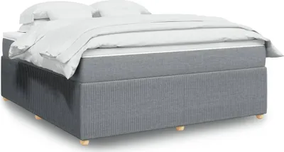 Produktbild von Maison Exclusive - Boxspringbett mit Matratze Hellgrau 180x200 cm Stoff