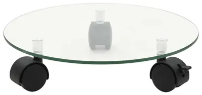 Productafbeelding van Plantenroller 4 stuks - Gehard glas rond 28 cm