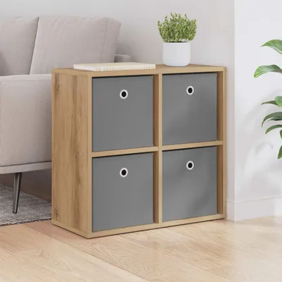 Image de Buffet à tiroirs vidaXL en chêne Artisan 59,5 x 27 x 57 cm