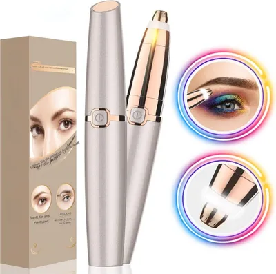 Produktbild von Augenbrauen Trimmer Damen Elektrisch Augenbrauenrasierer: epilierer Augenbrauen für Frauen Schmerzlos und Präzisions Eyebrow Trimmer for Woman
