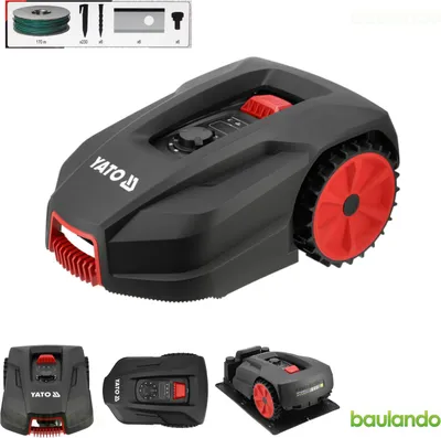 Image de Robot tondeuse pour pelouses jusqu'à 800 m², capteur de pluie, application (Wi-Fi/Bluetooth)