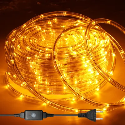Immagine prodotto di TolleTour 10m LED corda luce all'aperto al coperto, 240 LED impermeabile tubo LED, festa luce illuminazione decorativa Natale, giallo