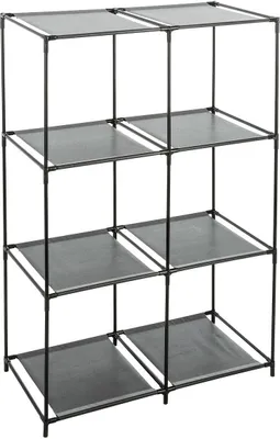Produktbild von 5five Simply Smart | Modulares Regal - 6 Fächer - Metall - Praktischer Organizer für Schuhe und Garage