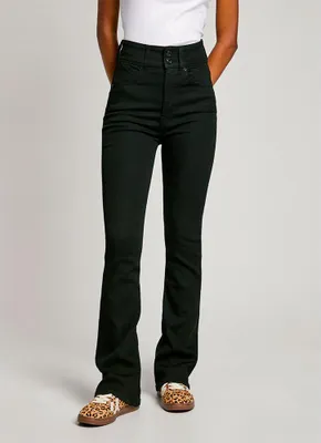 Produktbild von Pepe Jeans Contour Flare Hochtaillierte Jeans Schwarz 30 / 34 Damen Schwarz 30