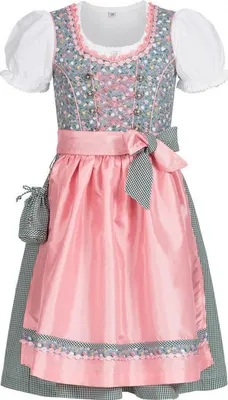 Produktbild von Kinderdirndl 3-teilig Nicky in Blau von Nübler Größe 170