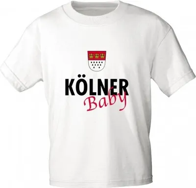 Produktbild von Kinder T-Shirt - Kölner Baby - 06938 - weiß - Gr. 86-164 Größe - 152/164