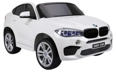 Immagine prodotto di Auto elettrica per bambini BMW X6M bianca, telecomando 2,4 GHz, motore: 2 x 120W, sedile in Pelle finta (LE2841)