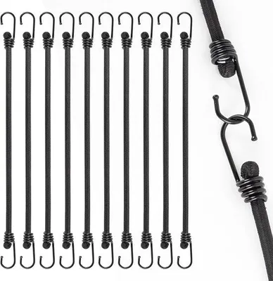 Produktbild von Spannbänder mit Haken, langlebig, 45 cm, 10 Stück