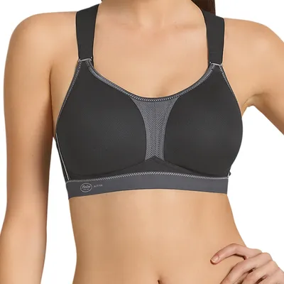 Produktbild von Anita Active DynamiX Star Sport Bh X-Back 5537 Zwart/Antraciet - größe 80 / E