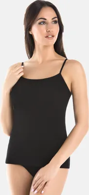 Produktbild von Teyli Baumwollunterhemd für Frauen mit dünnen Trägern Cami Female 2700 schwarz M
