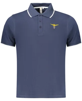 Image de Polo élégant à manches courtes pour hommes, de couleur bleue - idéal pour toutes les occasions