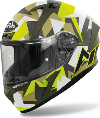 Obrázok produktu pre Celoobličajová prilba Krížová prilba Bezpečnostná prilba Štvorkolka AIROH Valor Army Yellow White Veľkosť XL
