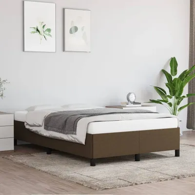 Produktbild von "2026 Promotion" Bettgestell moderne - ohne Matratze - Dunkelbraun - 120x200 cm - Stoff - Polsterbett CC20923