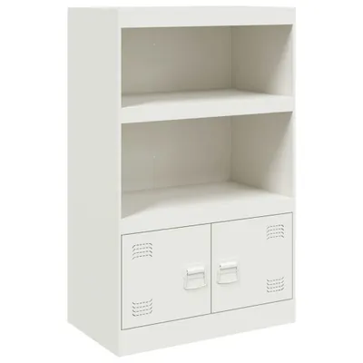 Image de Buffet blanc 67x39x107 cm acier