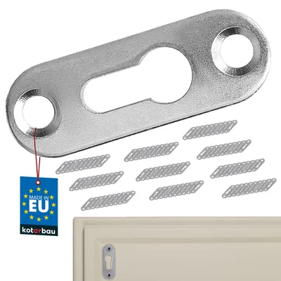 Produktbild von KOTARBAU® Linsenkopfbeschlag 42x14mm Verzinkt 100 Stk. Univer. Bildaufhänger Bilderrahmen Schrankaufhänger 8mm Loch Schnelle Montage Gemäldeaufhänger