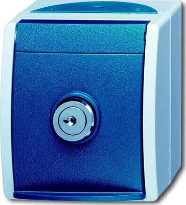 Produktbild von BJ APWG ocean Schuko 20EWSL-53 abschliessbar 1fach grau/ blaugrün