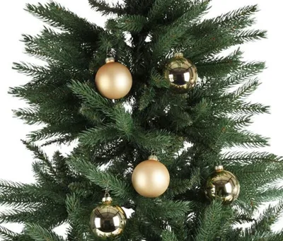 Image de Boules de Noël, set de 8 boules de Noël 7,5cm, couleur:or