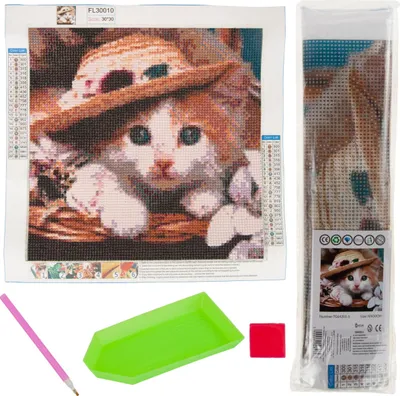 Immagine prodotto di Diamante ricamo gatto gattino 3D pittura
