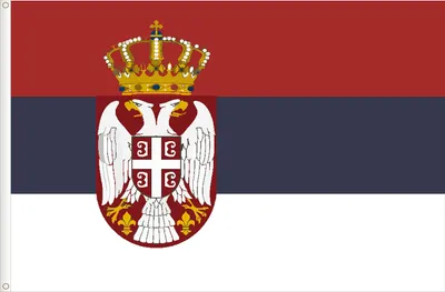 Serbien-Flagge aus Satin, 150x90 cm, hochwertig