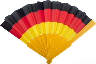 Produktbild von Deutschland Fan Artikel "Fächer" 62611 | Schwarz Rot Gelb - 41x2x25 cm