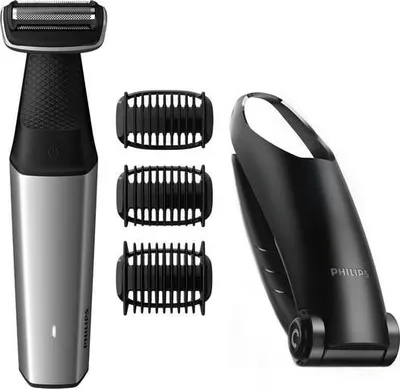Obrázok produktu pre Philips BODYGROOM Series 5000 BG5021/15, Suché a mokré holenie, Údržba bez oleja, Batérie, Čierna, Strieborná